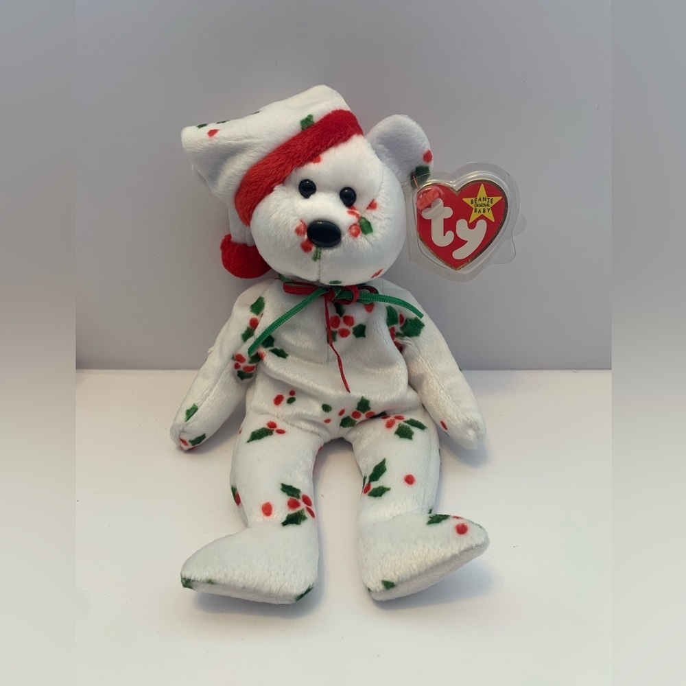 Ty 1998 Holiday Bear Beanie